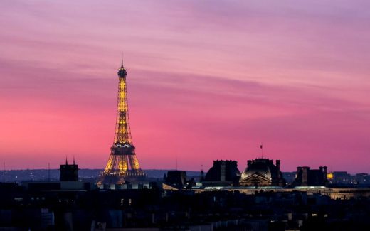 Paris im Sonnenuntergang